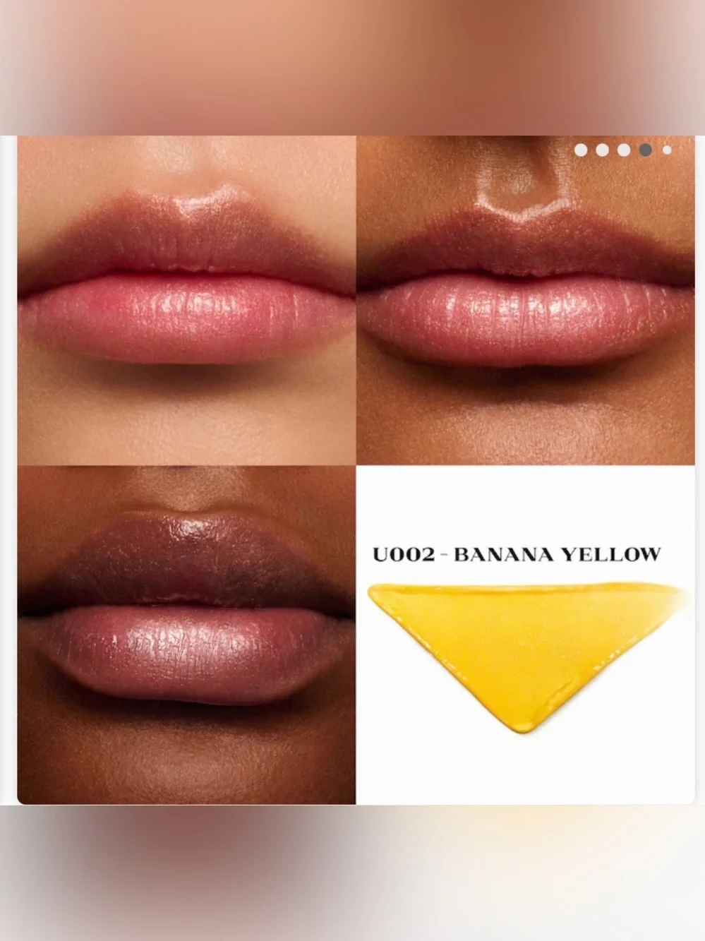 Prada Hydrating Lip Balm with Jojoba Oil (shade U002 banana yellow)